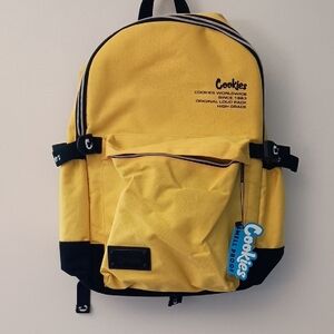 Cookies Off The Grid Smell Proof Yellow Canvas Backpack